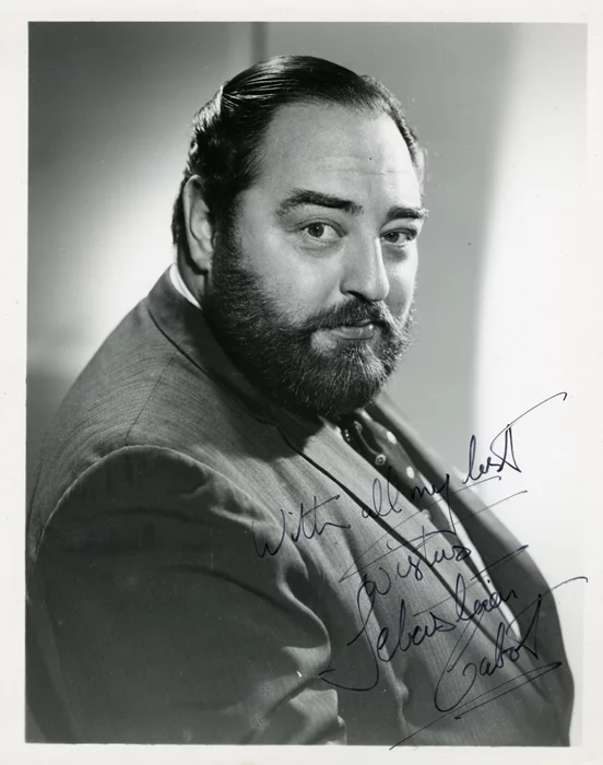 Sebastian Cabot autograph