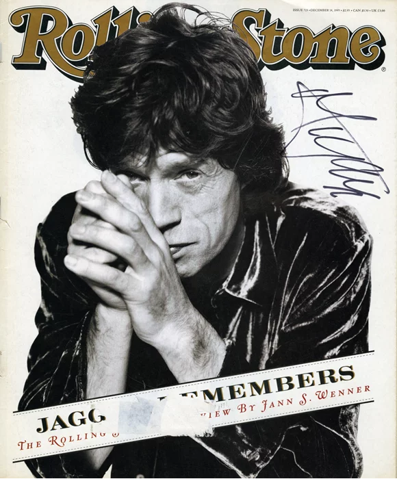 Mick Jagger autograph