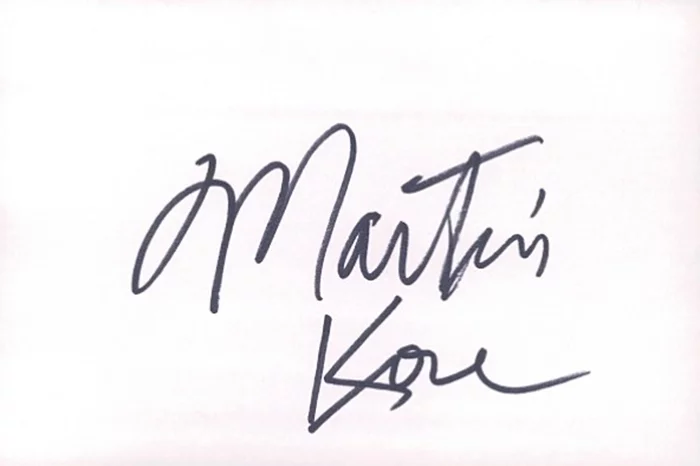 Martin Kove autograph