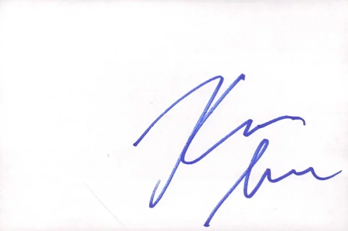 Kim Lee autograph