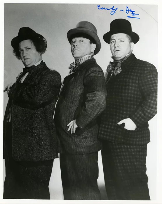 Curly Joe DeRita autograph