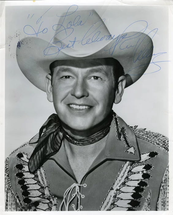 Rex Allen autograph