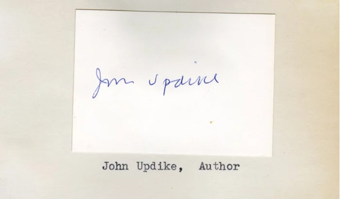 John Updike autograph