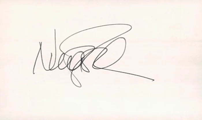 Nina Foch autograph