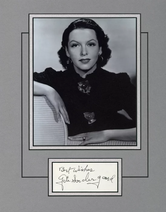 Gale Sondergaard autograph