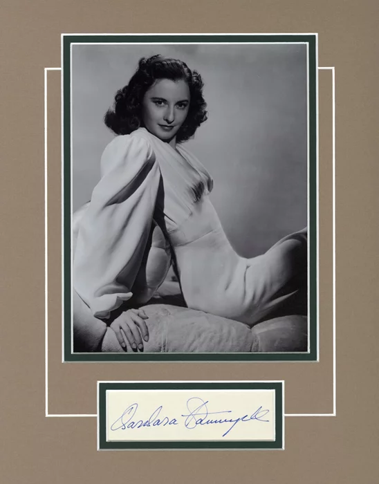 Barbara Stanwyck autograph