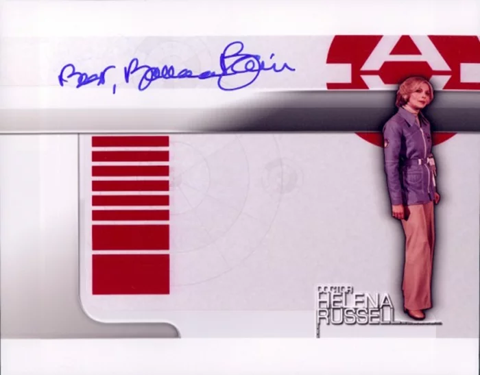 Barbara Bain autograph