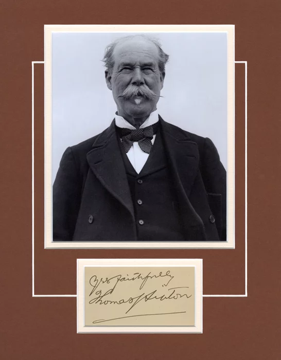 Thomas Lipton autograph