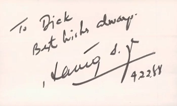 Haing S. Ngor autograph