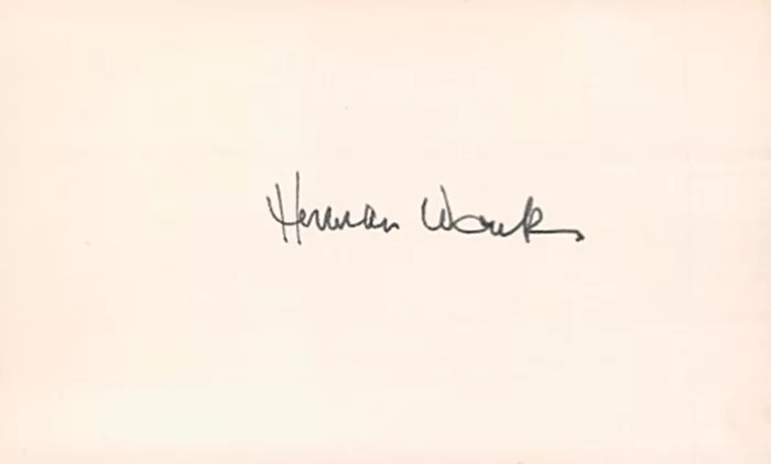 Herman Wouk autograph