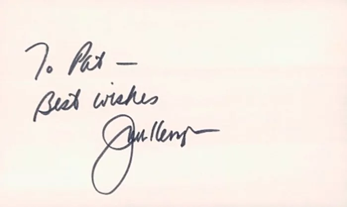 Jack Kemp autograph
