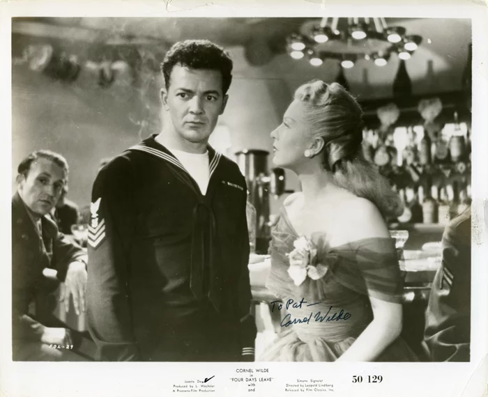Cornel Wilde autograph