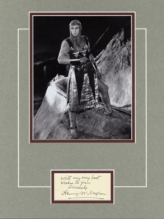 Henry Wilcoxon autograph