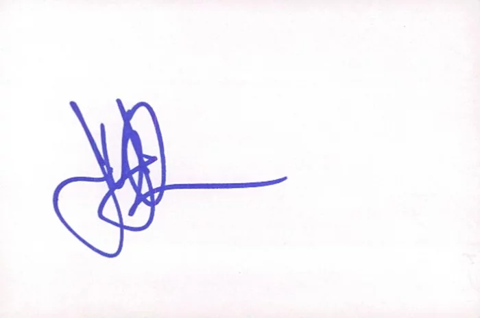 James Van Der Beek autograph