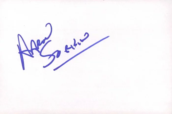 Aaron Sorkin autograph