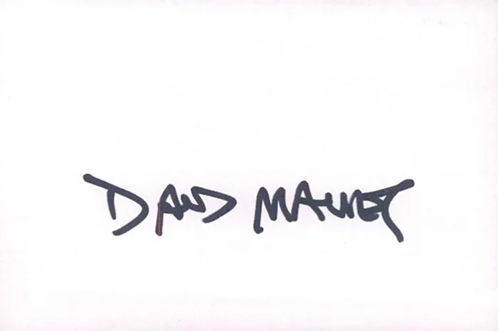 David Mamet autograph