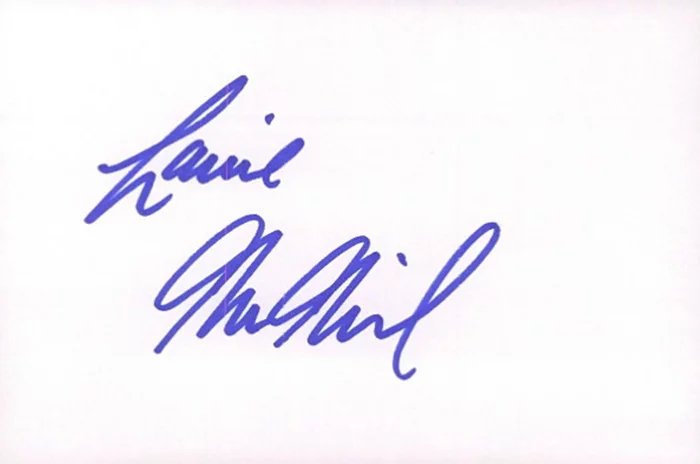Laine MacNeil autograph