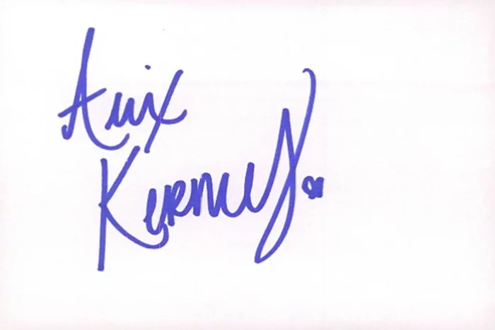 Alix Kermes autograph