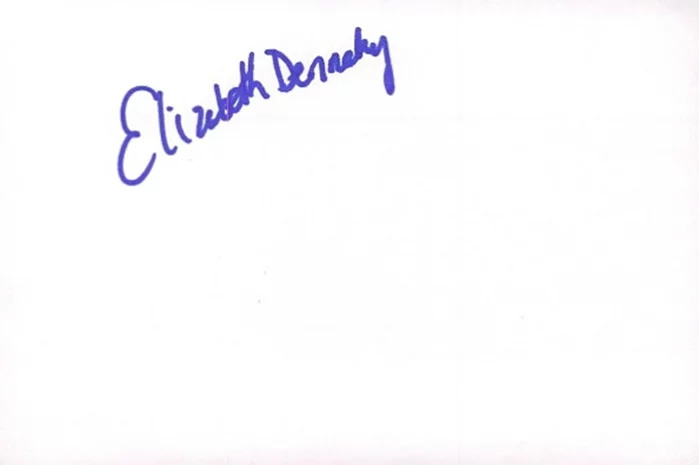 Elizabeth Dennehy autograph