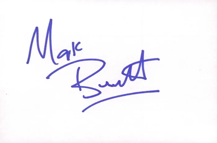 Mark Burnett autograph
