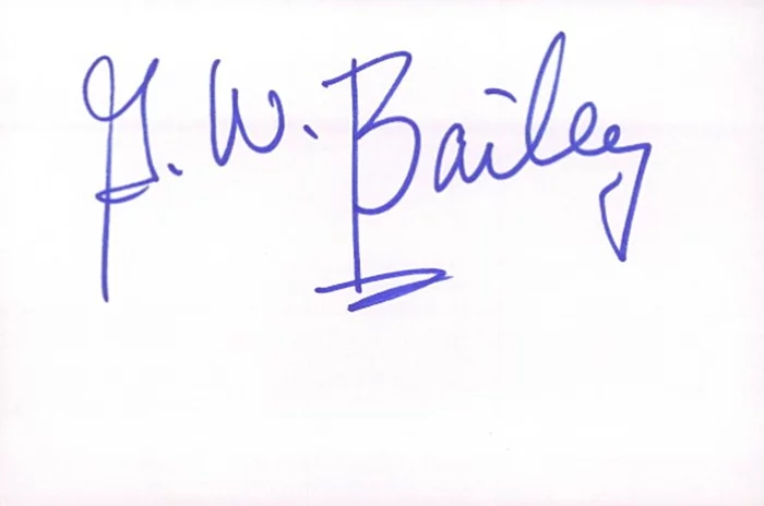 G.W. Bailey autograph