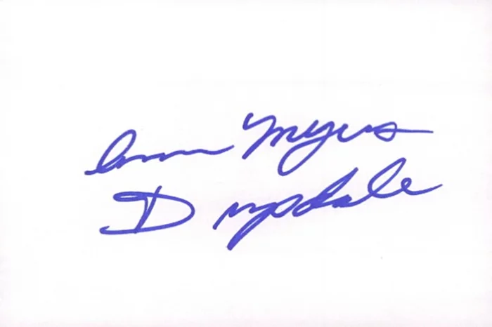 Ann Meyers autograph