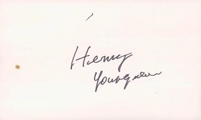 Henny Youngman autograph