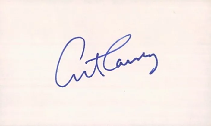 Art Carney autograph