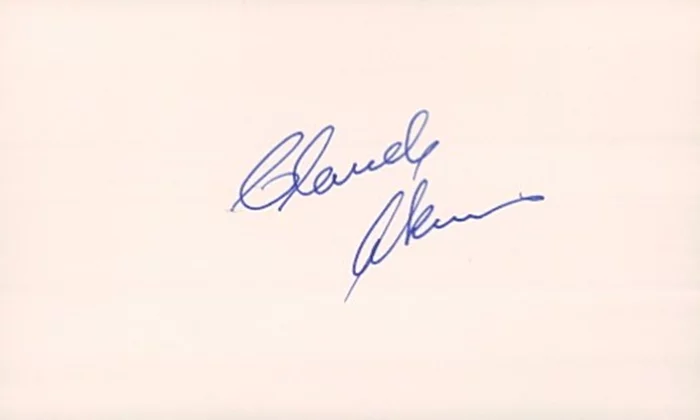 Claude Akins autograph