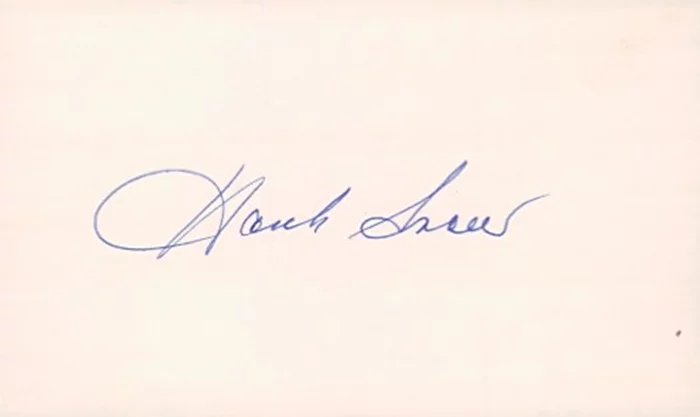 Hank Snow autograph