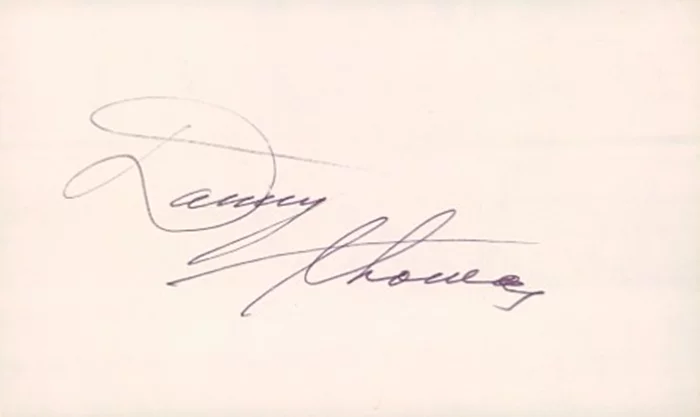 Danny Thomas autograph