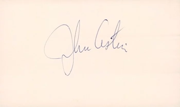 John Astin autograph
