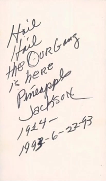 Eugene Jackson autograph