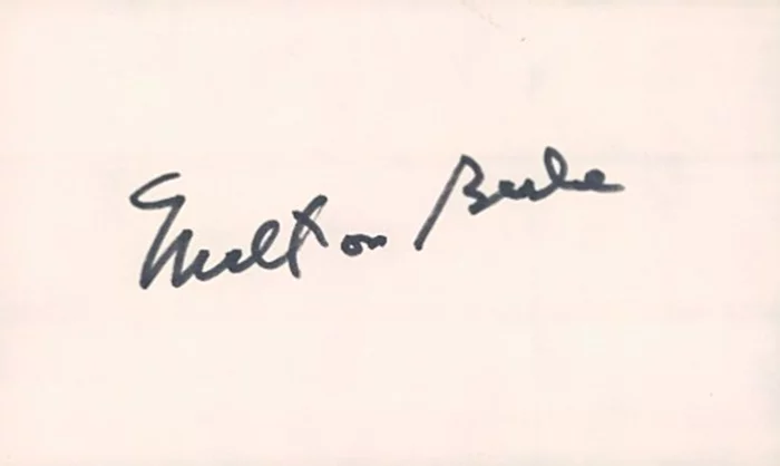 Milton Berle autograph
