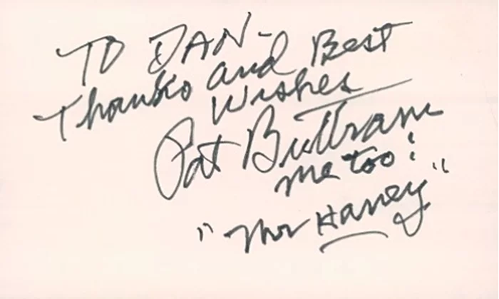 Pat Buttram autograph
