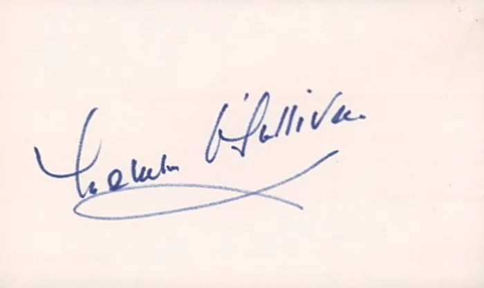 Maureen O'Sullivan autograph