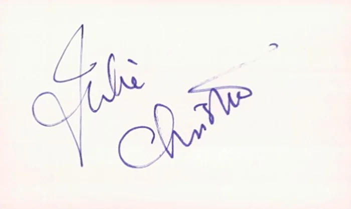 Julie Christie autograph