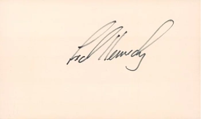 Ted Kennedy autograph
