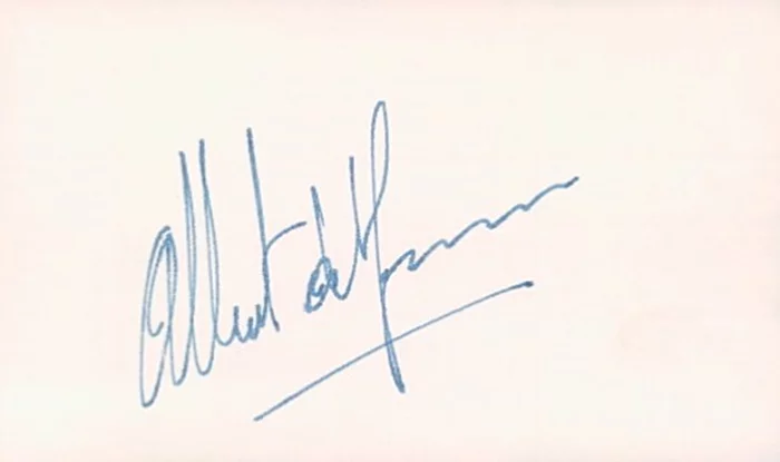 Prince Albert of Monaco autograph