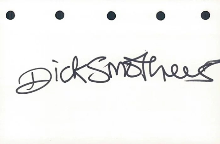Dick Smothers autograph