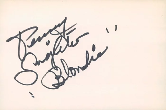 Penny Singleton autograph