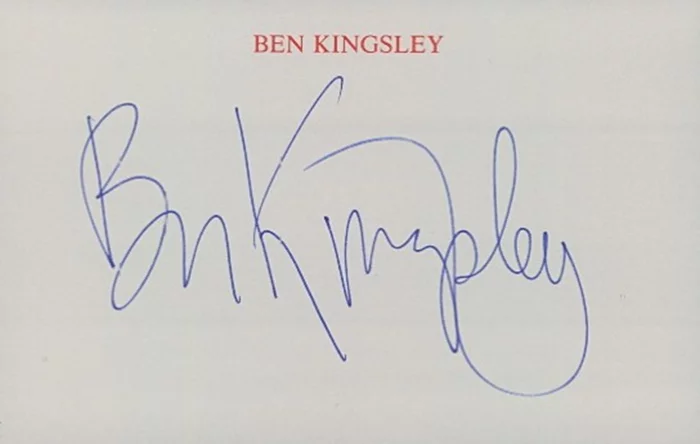 Ben Kingsley autograph