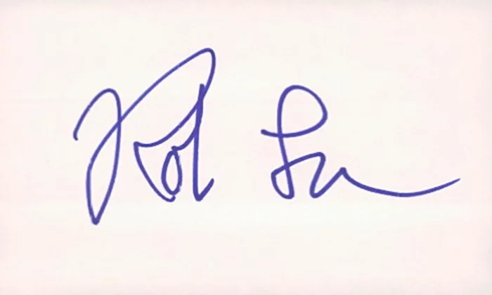 Rob Lowe autograph