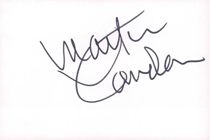 Martin Landau autograph