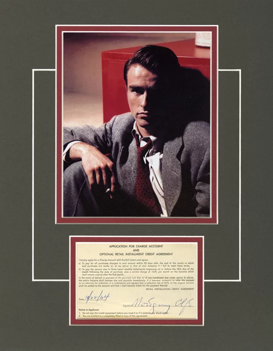 Montgomery Clift autograph