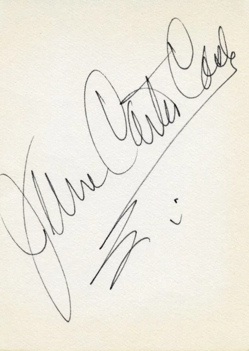 June Carter Cash autograph