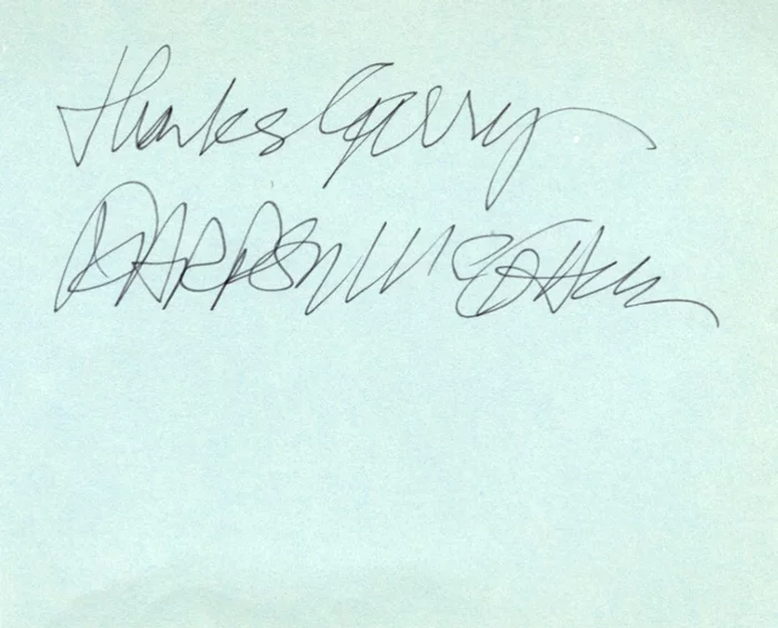 Darren McGavin autograph