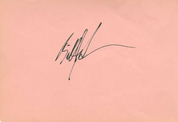 Billy Graham autograph