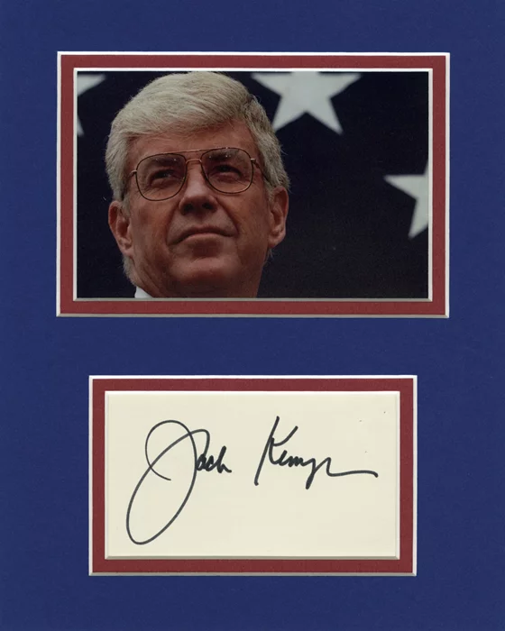 Jack Kemp autograph