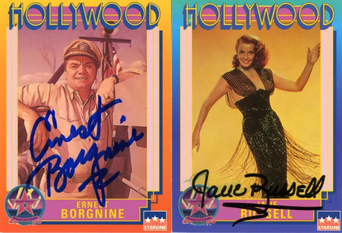 Hollywood Walk of Fame Cards autograph